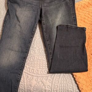 Torrid Dark Blue Straight Leg Drawstring Jeans size 1R